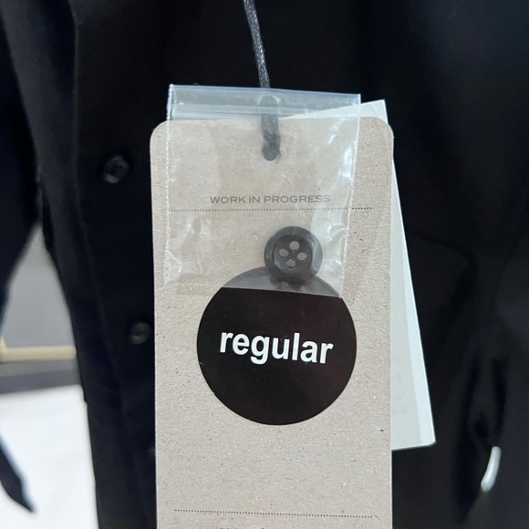 Carhartt WIP Patch Logo Black Long Sleeve Master Button Up Shirt - Picture 8 of 9